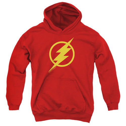 Justice League Flash Solid Color Youth Hoodie