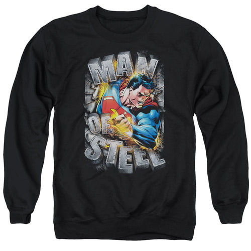 Superman Ripping Steel Crewneck Sweatshirt