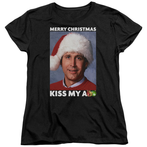Christmas Vacation Merry Kiss Womens T-Shirt