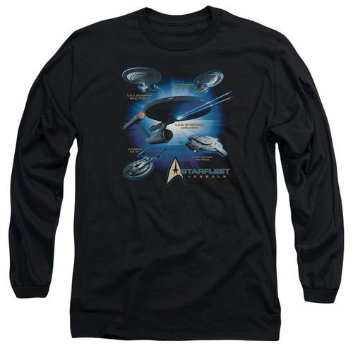 Star Trek Starfleet Vessels Long Sleeve T-Shirt