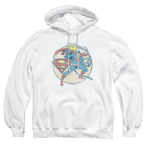 DC Comics Retro Superman Iron On Pullover Hoodie