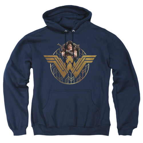 Wonder Woman (2017) Power Stance and Emblem Pullover Hoodie
