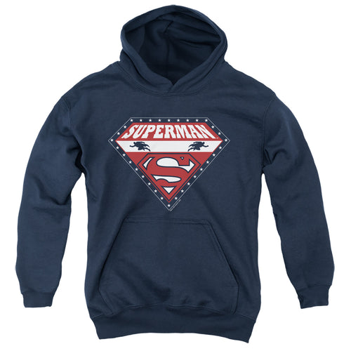Superman for President Navy Youth Hoodie