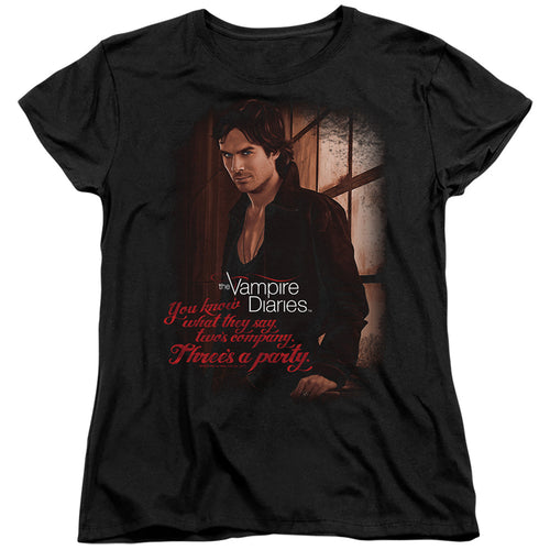 The Vampire Diaries Three's a Party Womens T-Shirt