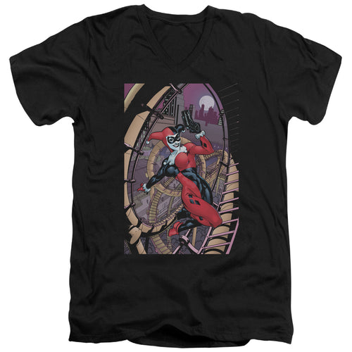 Batman Harley First V-Neck T-Shirt