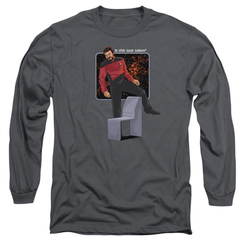 Star Trek Riker Is This Seat Taken Long Sleeve T-Shirt
