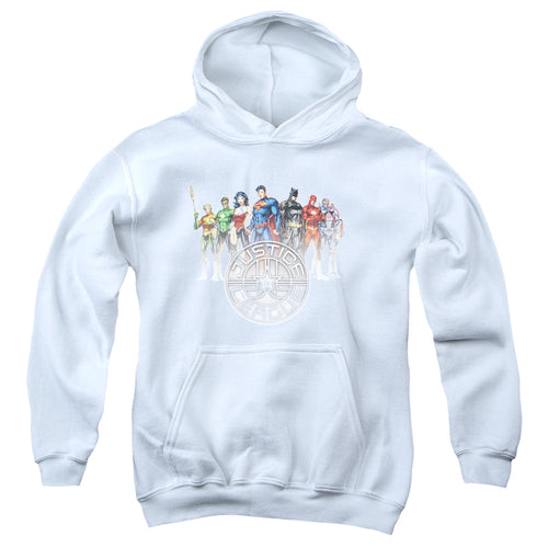 Justice League Circle Crest Youth Hoodie