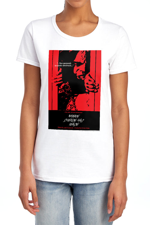 Star Trek Where Silence Has Lease Womens T-Shirt