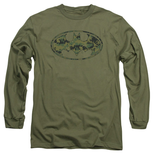 Batman Marine Camo Shield Long Sleeve T-Shirt