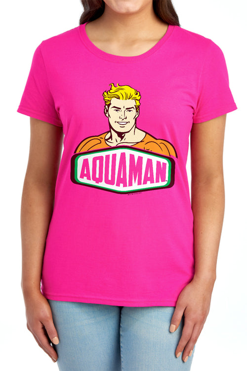 DC Comics Aquaman Sign Womens T-Shirt
