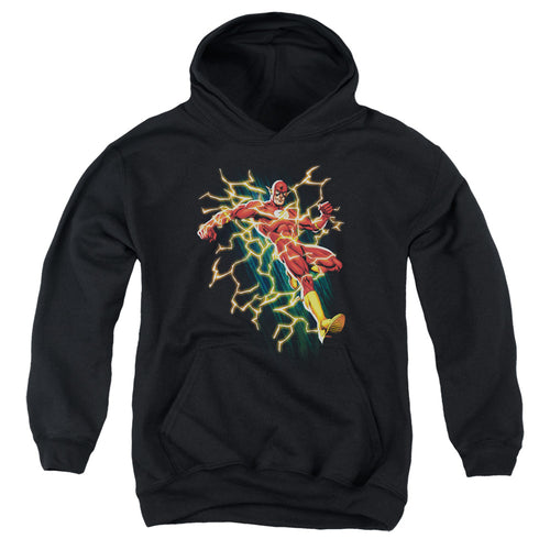Justice League Flash Symbol Knockout Youth Hoodie