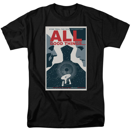 Star Trek All Good Things Black T-Shirt