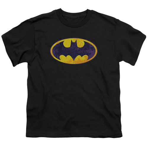 Batman Bm Neon Distress Logo Youth/Toddler T-Shirt