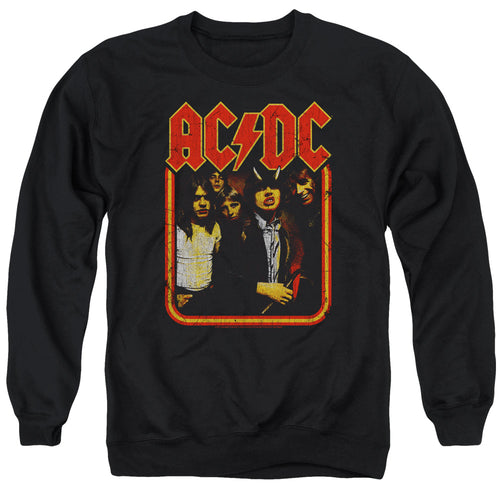 AC/DC Group Distressed Crewneck Sweatshirt