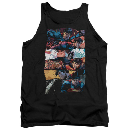 Superman Torn Collage Tank Top