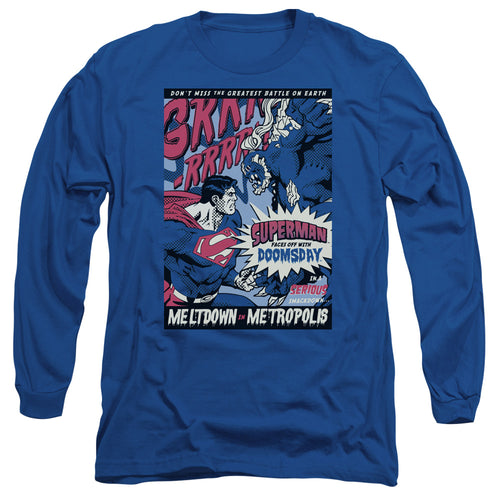 Superman Meltdown Long Sleeve T-Shirt