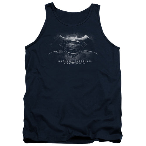 Batman v Superman Bw Logo Tank Top