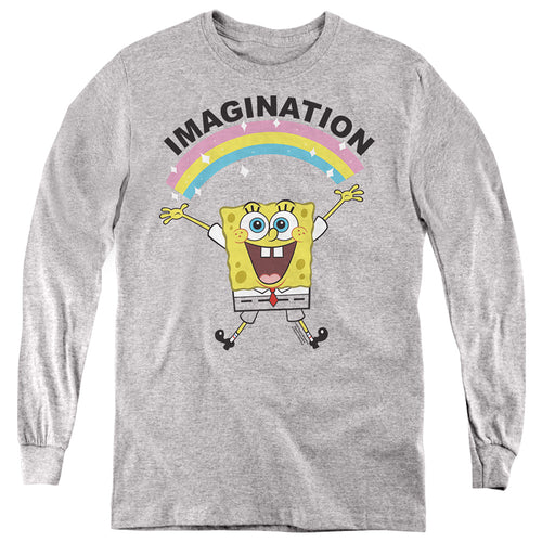 Spongebob Squarepants Simple Imagination Youth Long Sleeve T-Shirt