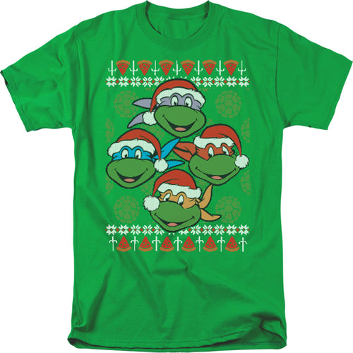 Teenage Mutant Ninja Turtles Ugly Christmas T-Shirt