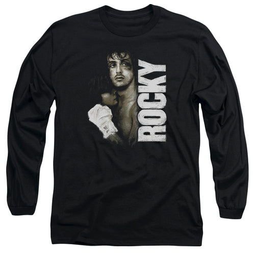 Rocky Painted Portrait Long Sleeve T-Shirt