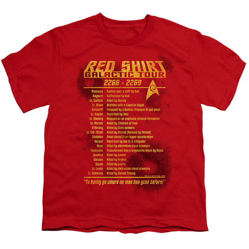 Star Trek Red Shirt Galactic Tour Youth/Toddler T-Shirt