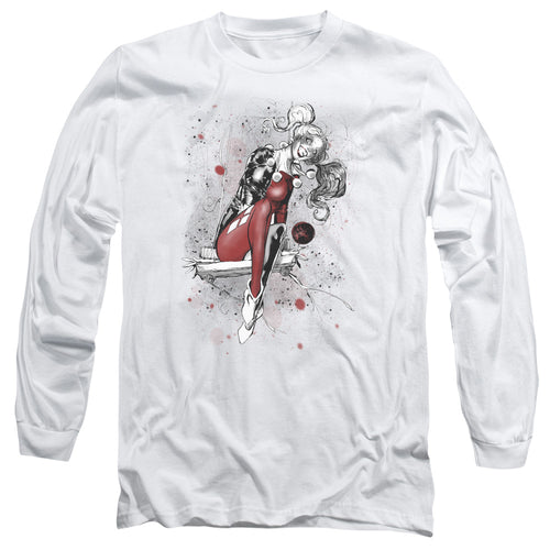 Justice League Harley Sketch Long Sleeve T-Shirt