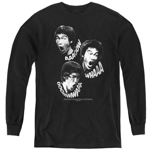 Bruce Lee Sounds of the Dragon Youth Long Sleeve T-Shirt