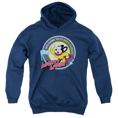 Mighty Mouse Planet Cheese Youth Hoodie