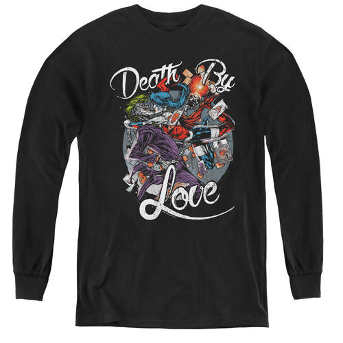 Batman Death By Love Youth Long Sleeve T-Shirt