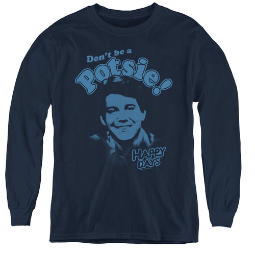 Happy Days Dont Be A Potsy Youth Long Sleeve T-Shirt