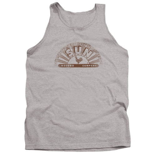 Sun Records Half Logo Distressed Tank Top