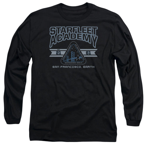 Star Trek Starfleet Academy Earth Black Long Sleeve T-Shirt