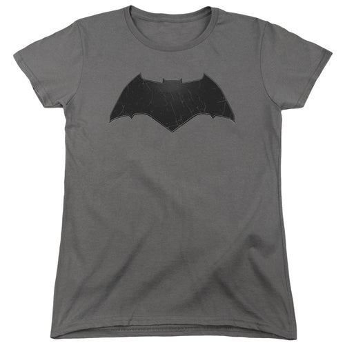 Batman v Superman Beveled Bat Logo Womens T-Shirt