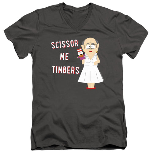 South Park Scissor Me Timbers V-Neck T-Shirt