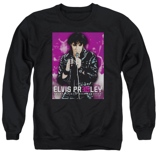Elvis Presley 35 Leather Crewneck Sweatshirt