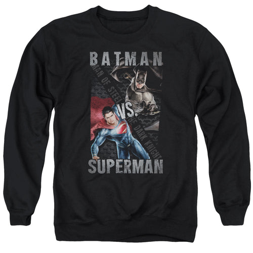 Batman v Superman Hero Split Crewneck Sweatshirt
