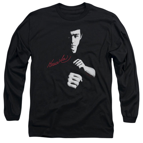 Bruce Lee The Dragon Awaits Long Sleeve T-Shirt