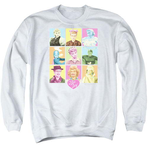 I Love Lucy So Many Faces Crewneck Sweatshirt