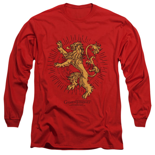 Game of Thrones Lannister Burst Sigil Long Sleeve T-Shirt