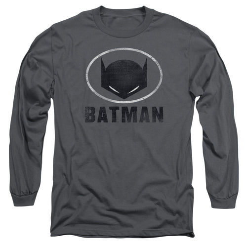 Batman Mask In Oval Long Sleeve T-Shirt
