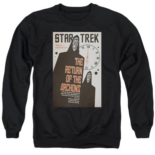 Star Trek Juan Ortiz The Return of the Archons Black Crewneck Sweatshirt