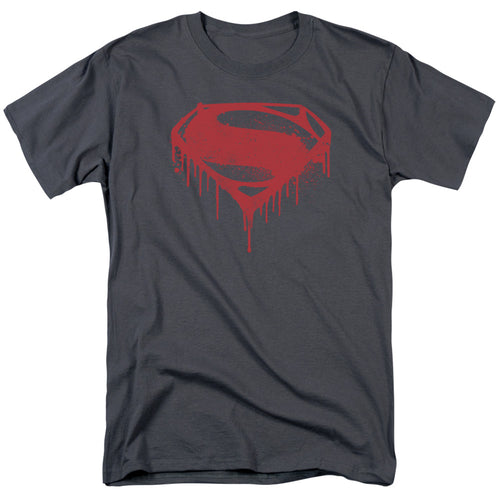 Batman v Superman Splattered T-Shirt