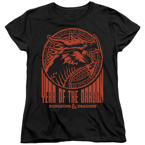 Dungeons & Dragons Year of the Dragon Street Red Womens T-Shirt