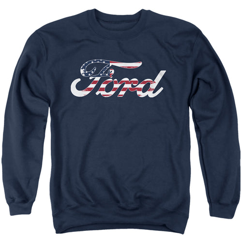 Ford Flag Logo Crewneck Sweatshirt