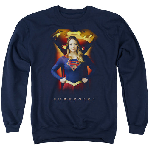 Supergirl Standing Symbol Crewneck Sweatshirt