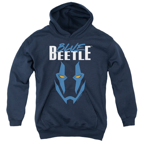 Blue Beetle Mask Youth Hoodie