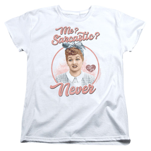 I Love Lucy Sarcastic Womens T-Shirt