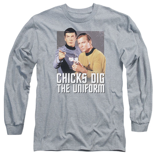 Star Trek Chicks Dig the Uniform Long Sleeve T-Shirt
