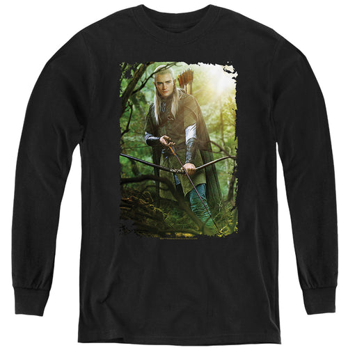 Lord of the Rings Legolas in the Forest Youth Long Sleeve T-Shirt