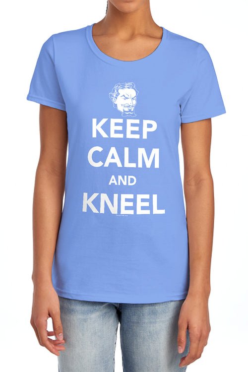 DC Comics Keep Calm And Kneel Womens T-Shirt